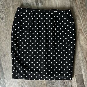 Black Polka Dot Skirt